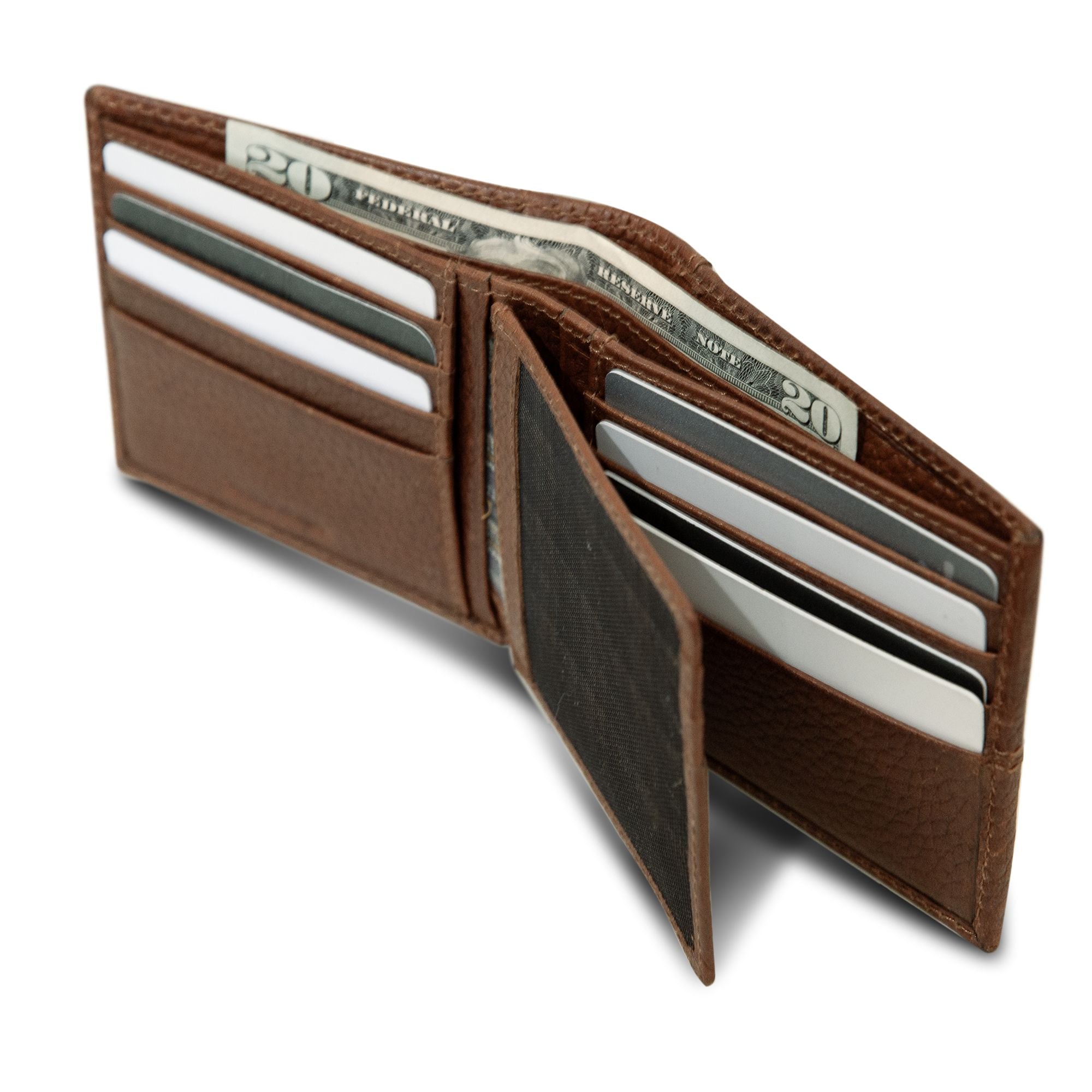 Extra Capacity Rugged Leather Bifold With Flip Id - Image 23