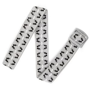 Women's Cascade Webbing Belt With Engraved Metal Buckle