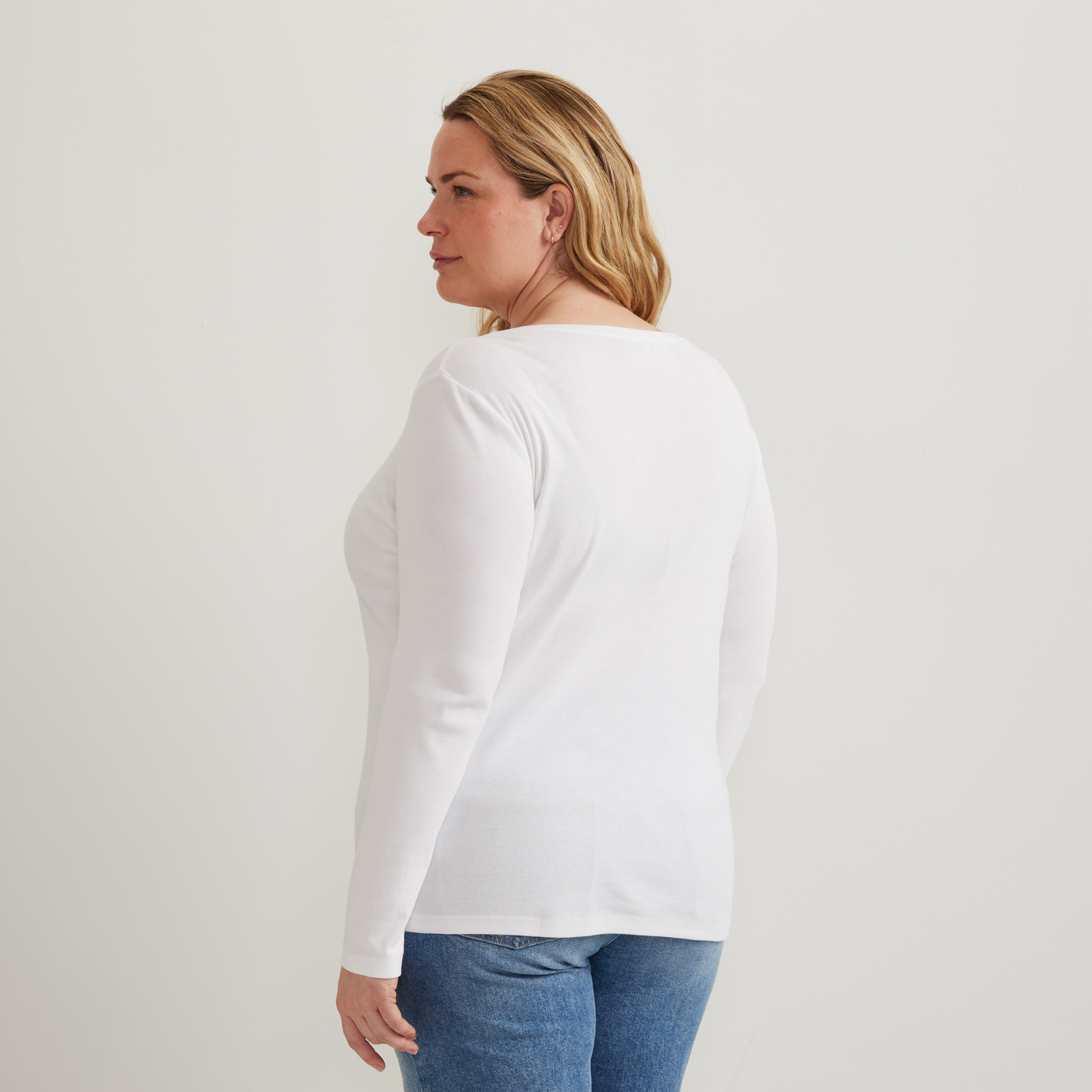 Women's Everyday Long-Sleeve V-Neck T-Shirt - Image 12