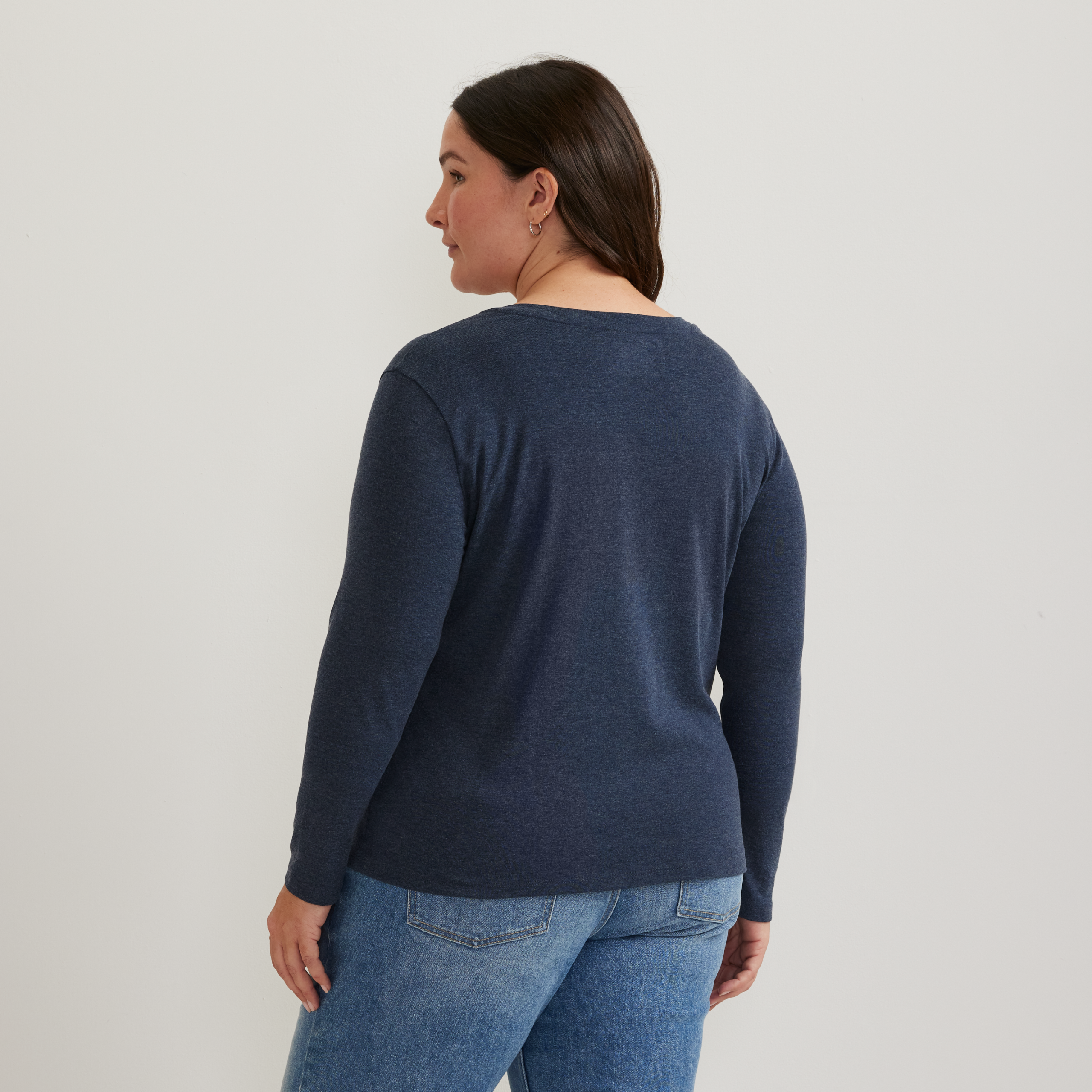 Women's Everyday Long-Sleeve V-Neck T-Shirt - Image 20
