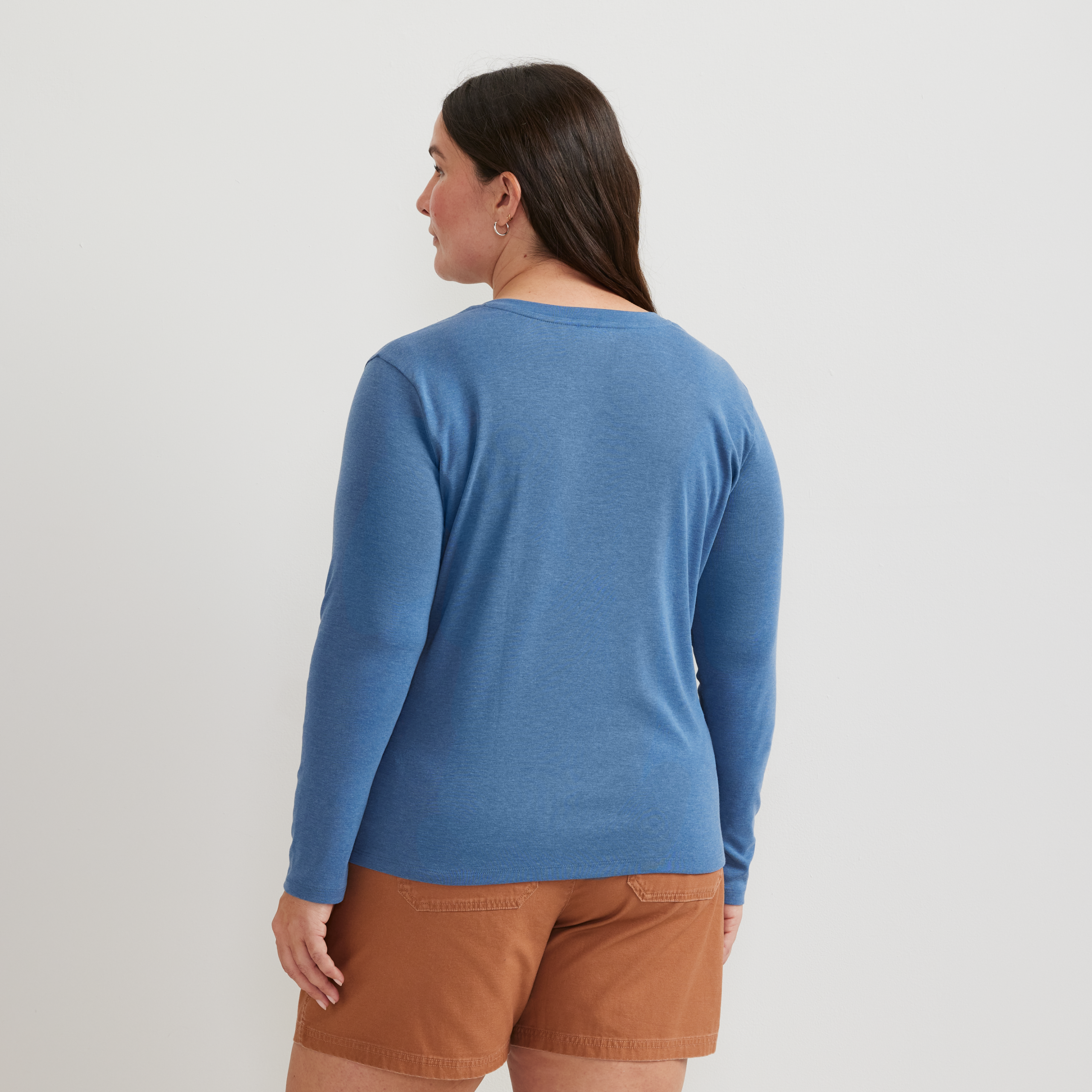 Women's Everyday Long-Sleeve V-Neck T-Shirt - Image 8