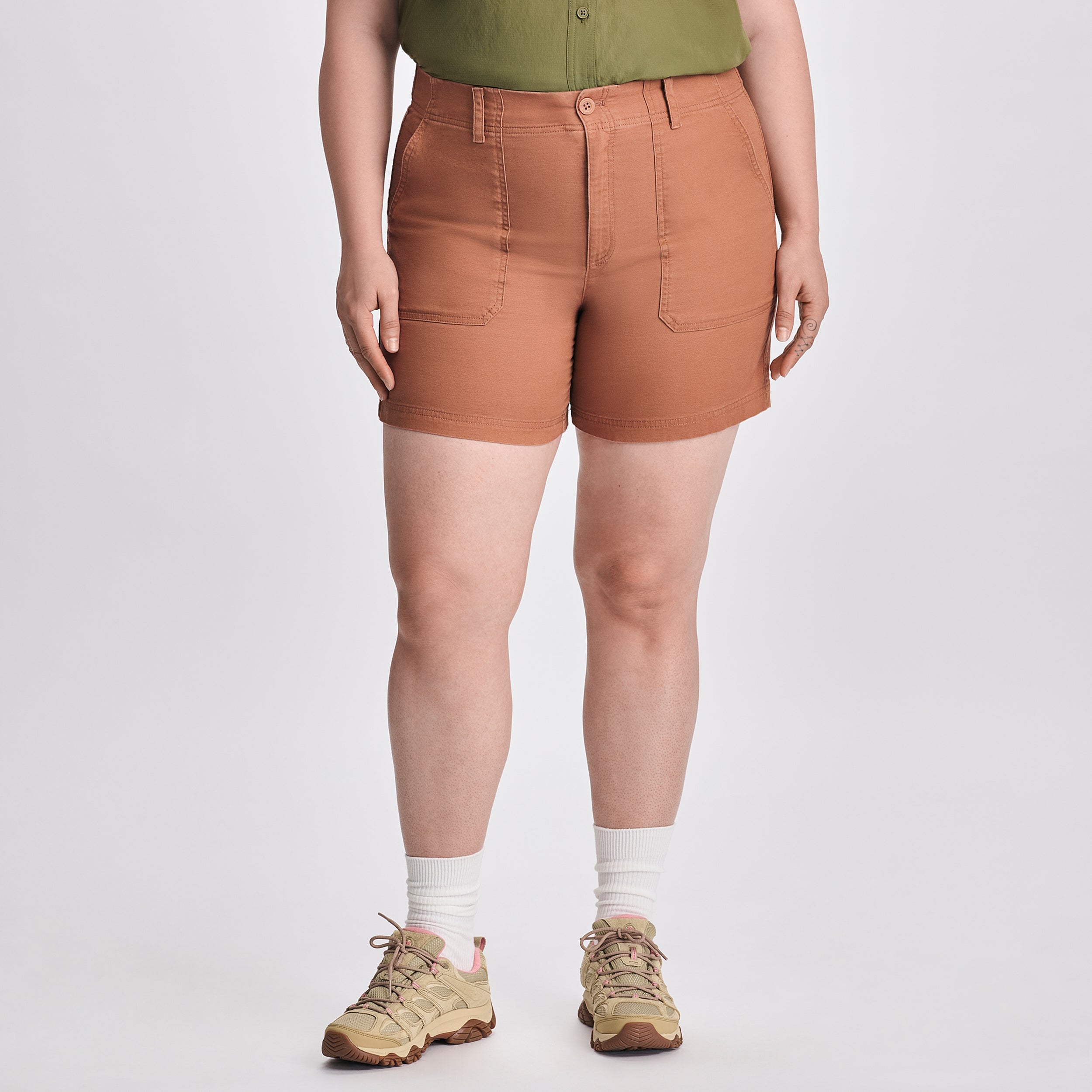 Women's Canvas Utility Shorts - Image 5