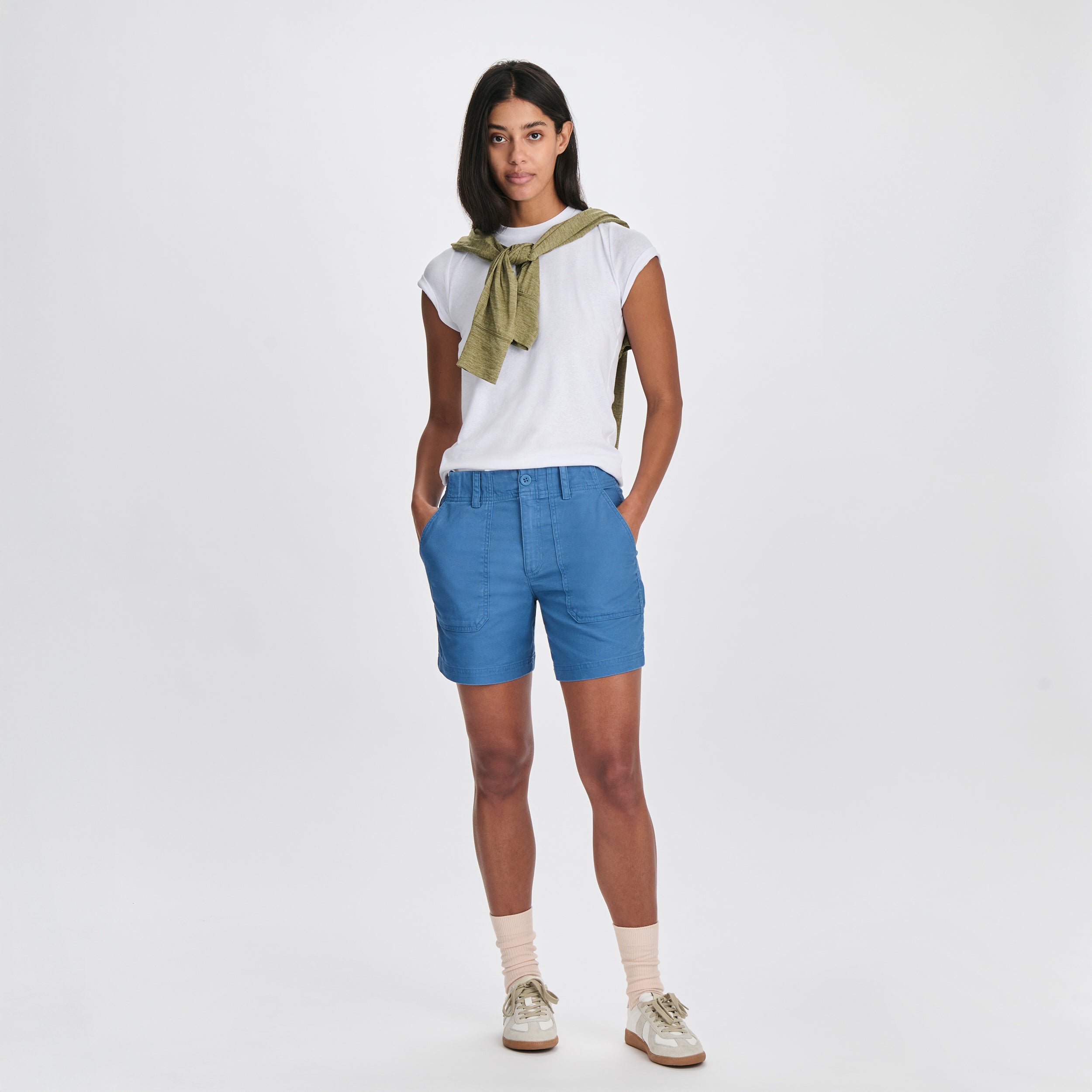 Women's Canvas Utility Shorts - Image 24