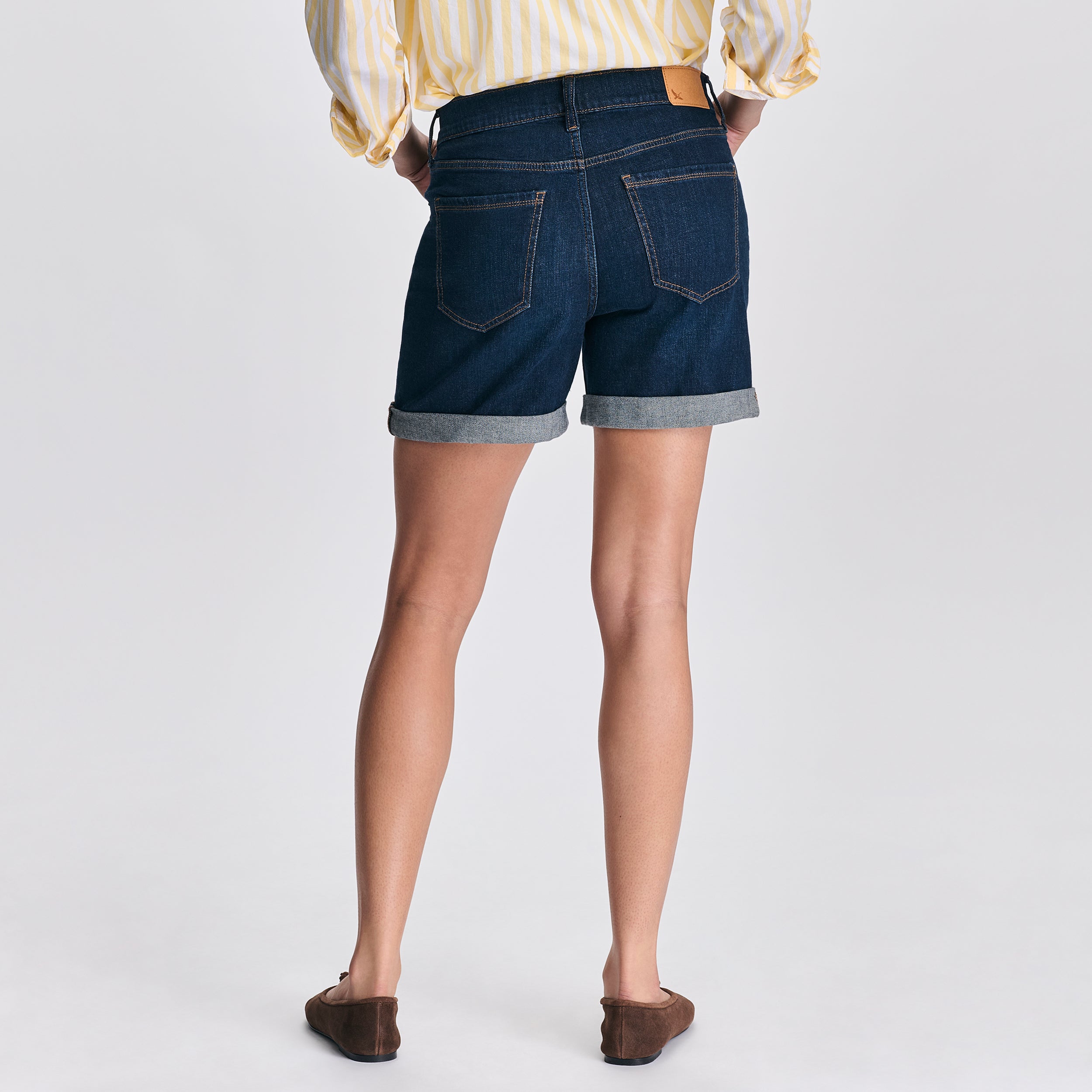 Women's Boyfriend Denim Shorts - Image 2